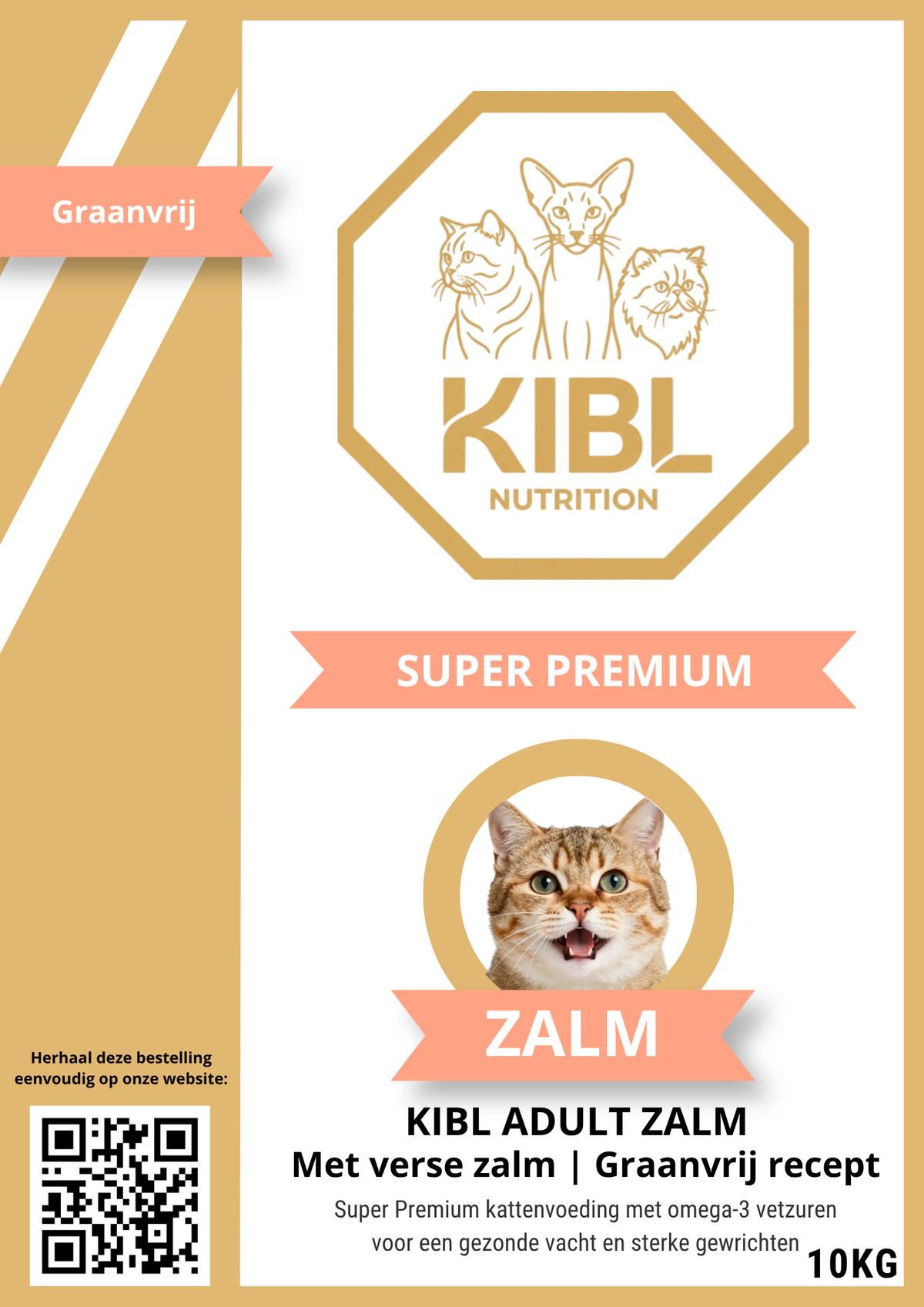 KIBL Volwassen Premium Graan-vrij – Zalm | Kat
