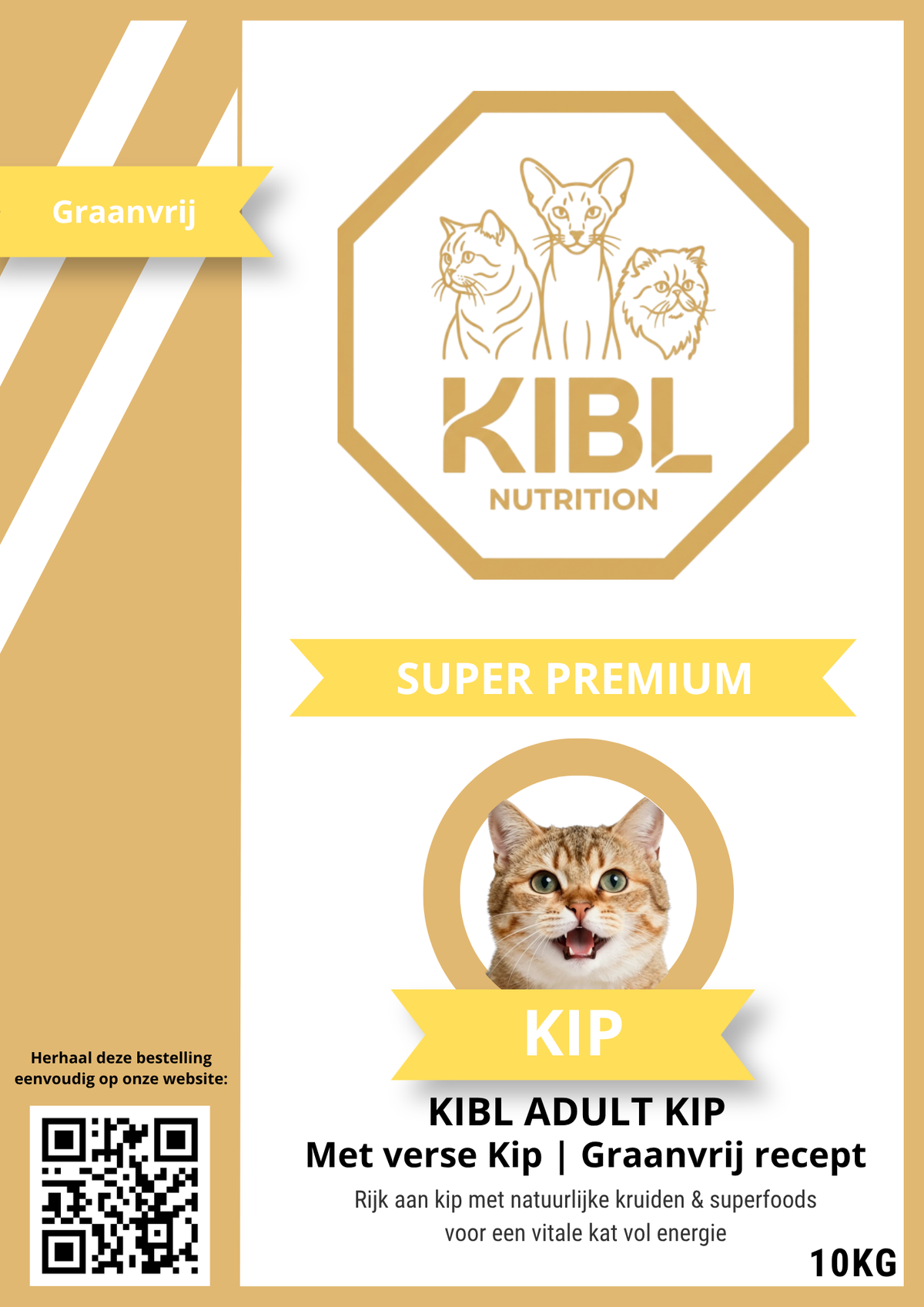 KIBL Volwassen Premium Graan-vrij – Kip | Kat