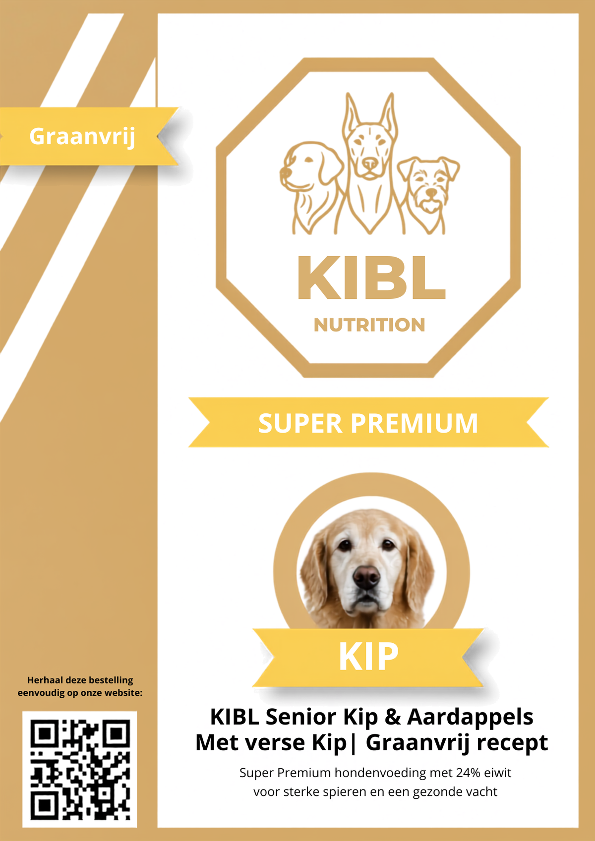 KIBL Super Premium Graanvrij Senior/Light - Kip