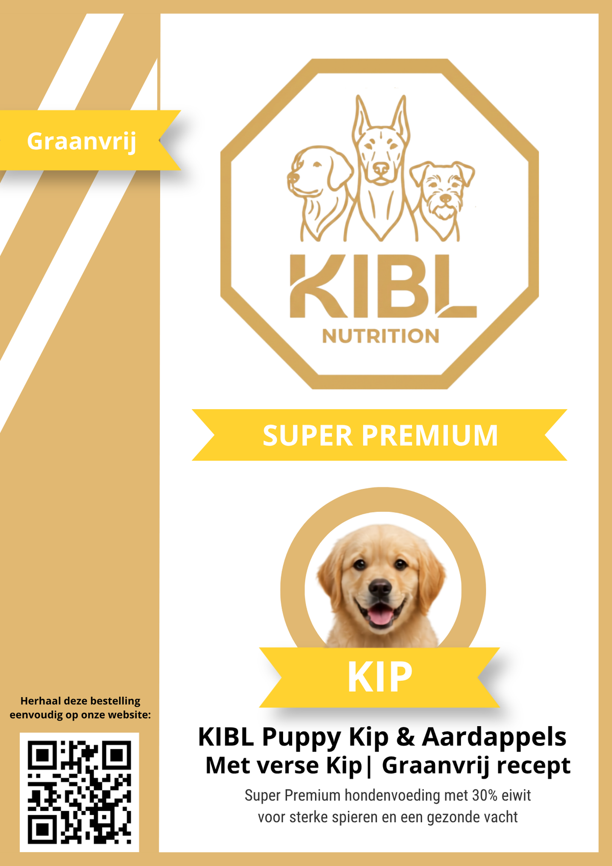KIBL Super Premium Puppy Graanvrij - Kip